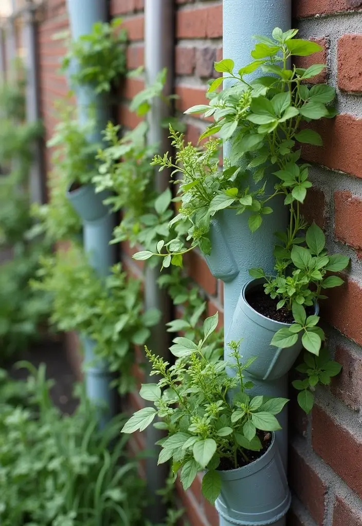 25 DIY Garden Decor Easy Projects for Every Home - 19. PVC Pipe Plant Holders