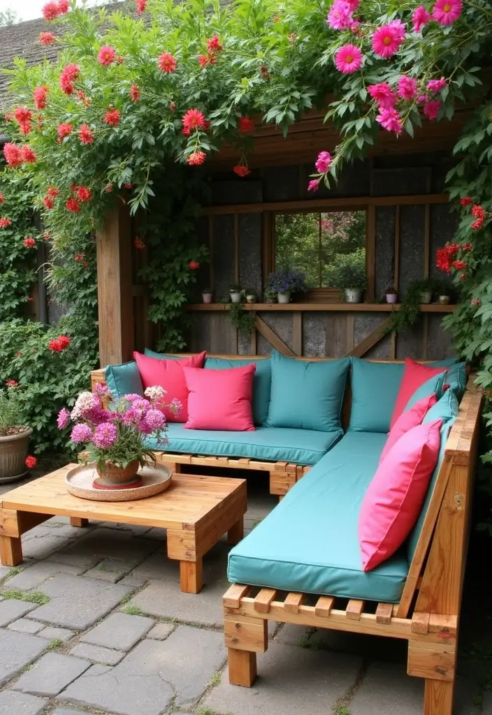 25 DIY Garden Decor Easy Projects for Every Home - 8. Recycled Pallet Furniture