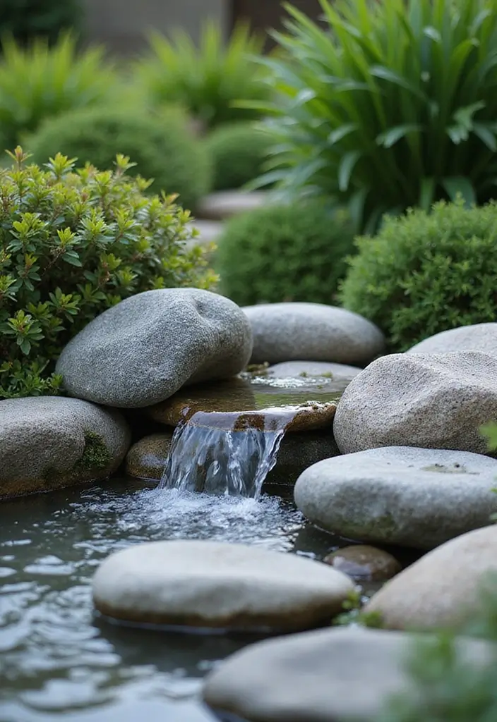 25 DIY Garden Fountains Outdoor Designs That Soothe the Soul - 23. Pebble Fountain