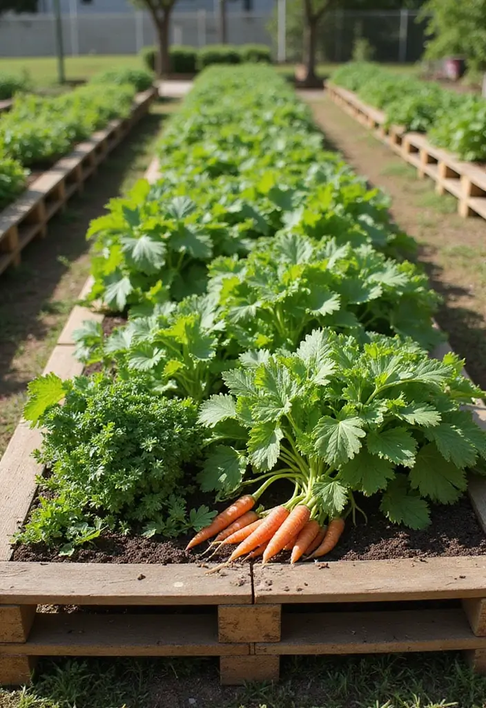 25 DIY Pallet Garden Boxes That Are Easy and Sustainable - 12. Pallet Raised Garden Bed