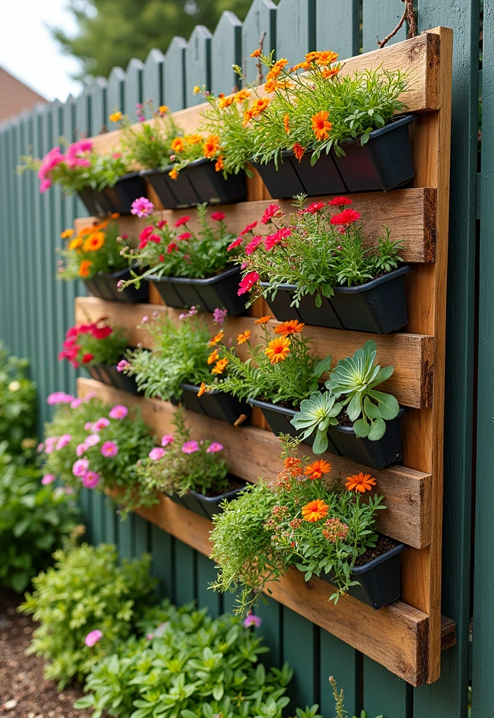 25 DIY Pallet Garden Boxes That Are Easy and Sustainable - 5. Pallet Wall Garden