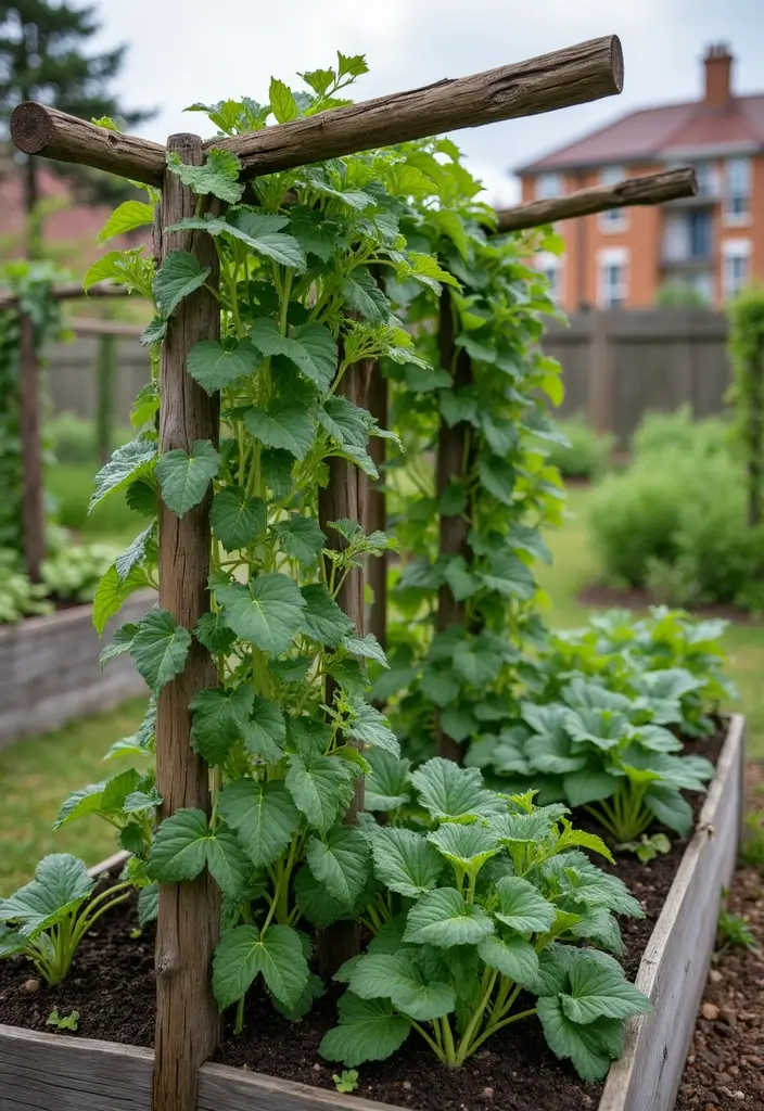 25 DIY Raised Garden Bed Cheap Easy Ways to Grow Fresh Vegetables - 20. Raised Beds with Trellis