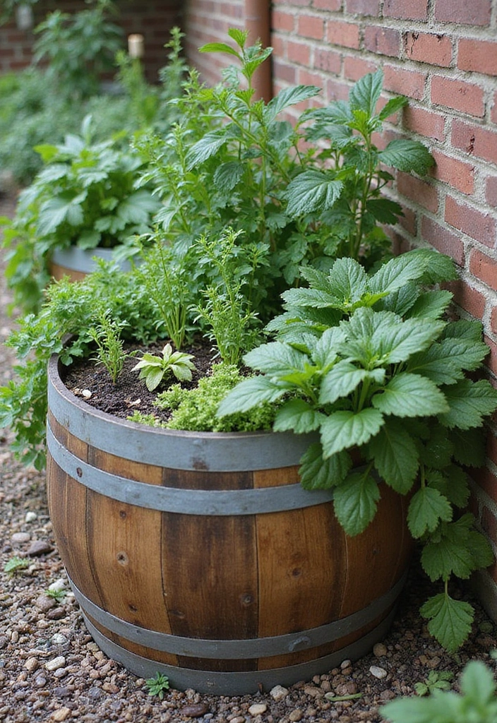 25 DIY Raised Garden Bed Cheap Easy Ways to Grow Fresh Vegetables - 6. Wine Barrel Planters