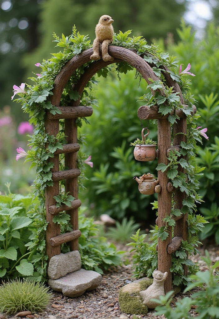 25 Fairy Garden Accessories DIY Creations You’ll Want to Make - 12. Fairy Garden Trellis