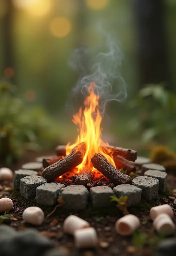 25 Fairy Garden Accessories DIY Creations You’ll Want to Make - 13. Miniature Fairy Campfire