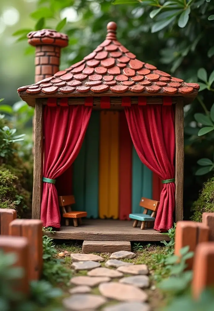 25 Fairy Garden Accessories DIY Creations You’ll Want to Make - 17. Miniature Fairy Theater