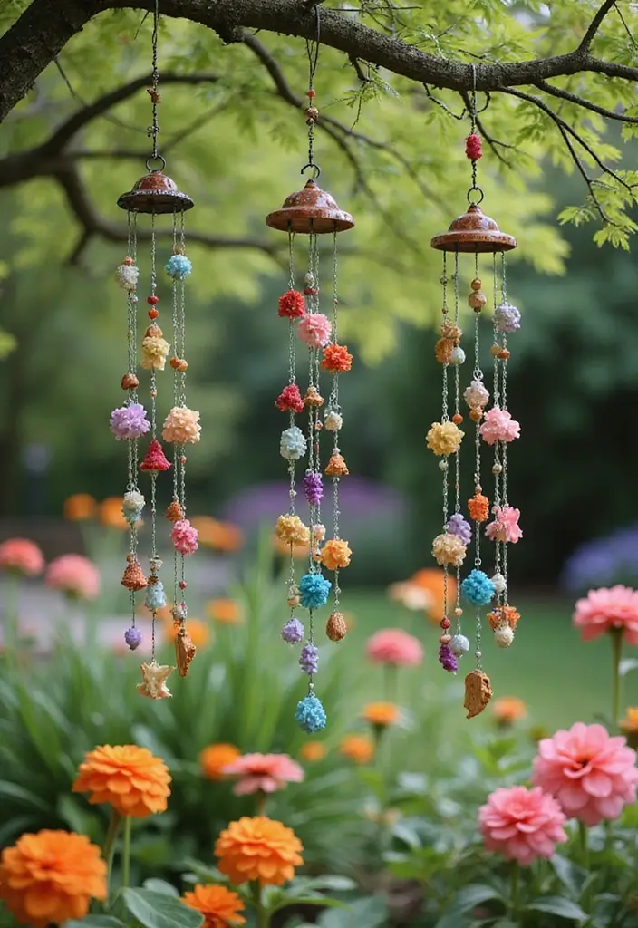 25 Fairy Garden Accessories DIY Creations You’ll Want to Make - 18. Fairy Garden Wind Chimes