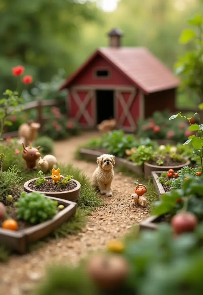 25 Fairy Garden Accessories DIY Creations You’ll Want to Make - 23. Miniature Fairy Garden Farm