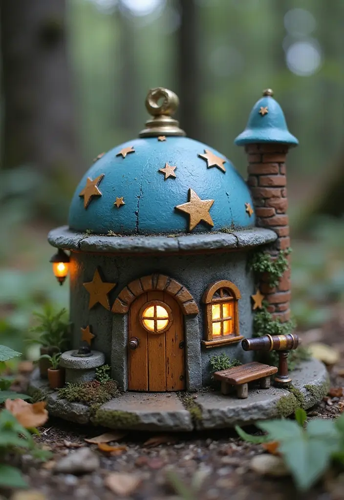 25 Fairy Garden Accessories DIY Creations You’ll Want to Make - 25. Fairy Garden Observatory