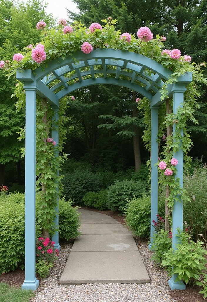 25 Garden Art DIY Whimsical Creations That Bring Joy - 11. DIY Garden Arches