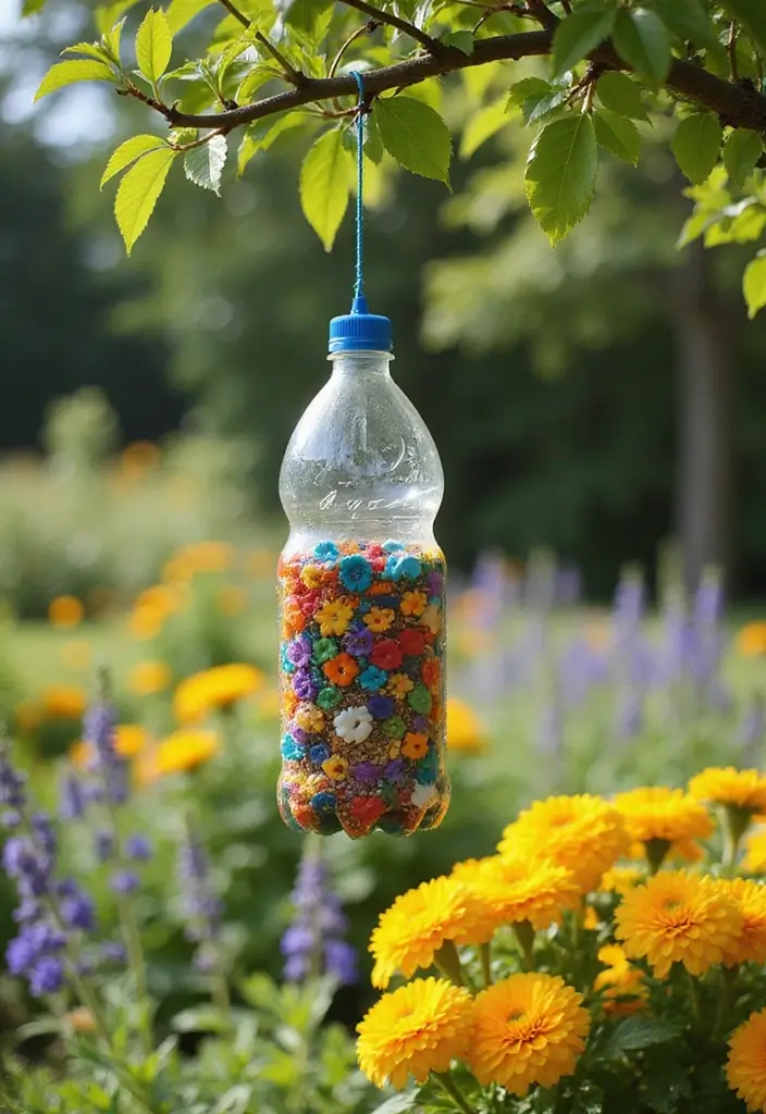 25 Garden Art DIY Whimsical Creations That Bring Joy - 7. Whimsical Bird Feeders