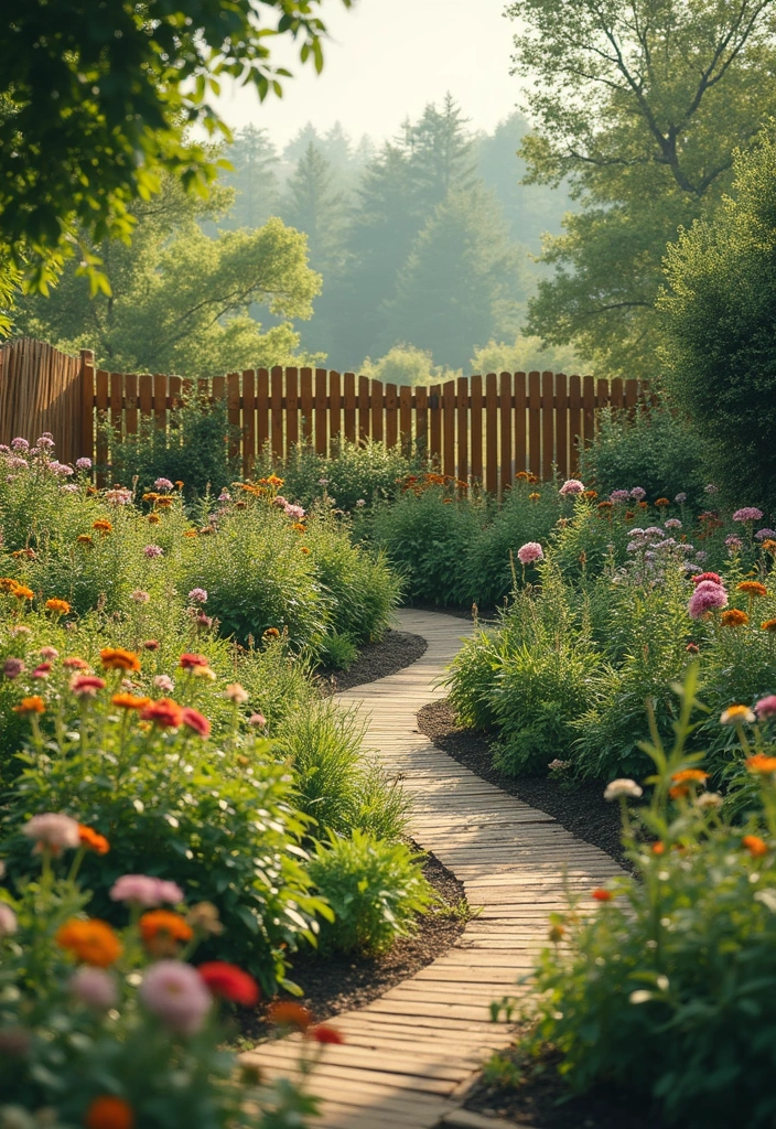 25 Garden Fence Ideas DIY Cheap Ways to Enhance Privacy - 24. Curved Wooden Fence