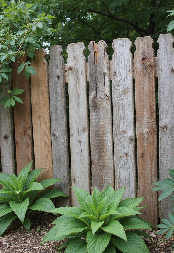 25 Garden Fence Ideas DIY Cheap Ways to Enhance Privacy - 6. Recycled Wood Slats