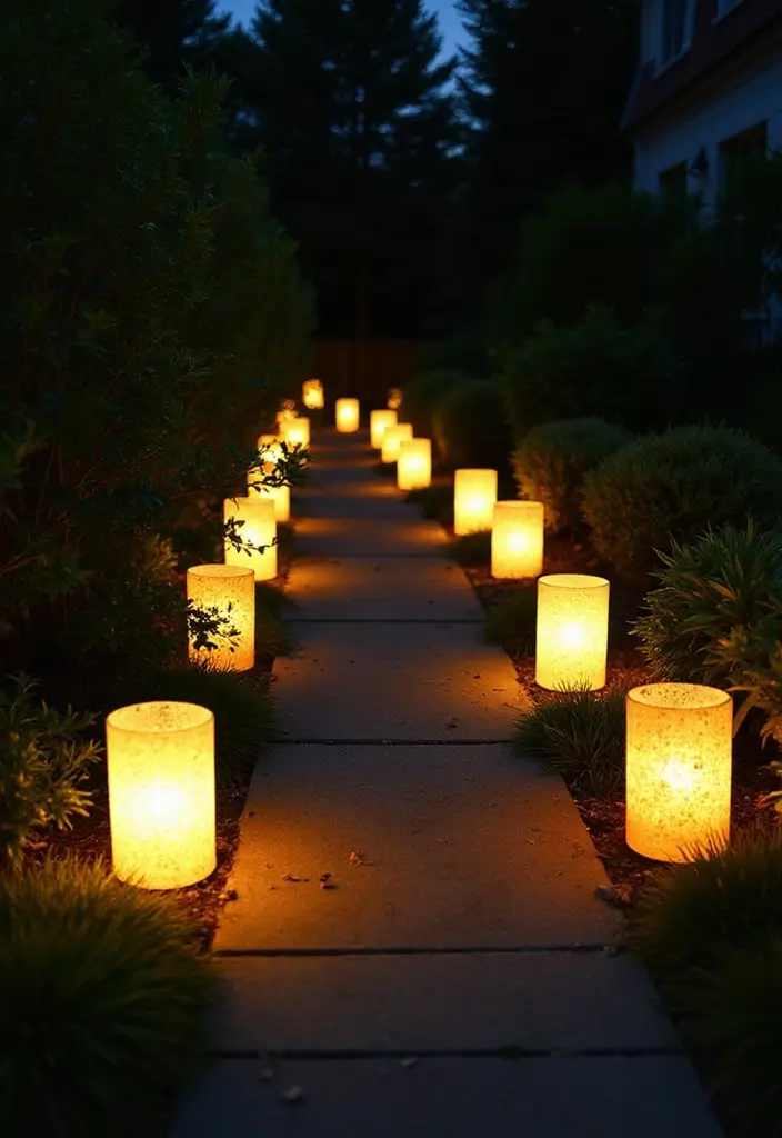 25 Plastic Bottle Crafts Garden Creations That Recycle Beautifully - 12. Garden Pathway Lights