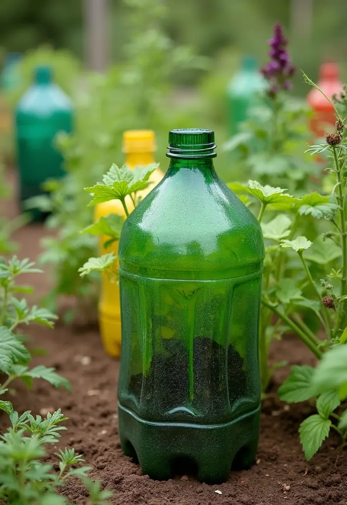25 Plastic Bottle Crafts Garden Creations That Recycle Beautifully - 13. Recycled Planters for Vegetables