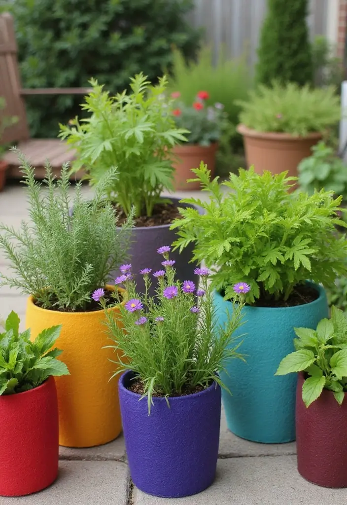 25 Simple Raised Garden Beds DIY Ideas for Beginners - 15. Felt Planters