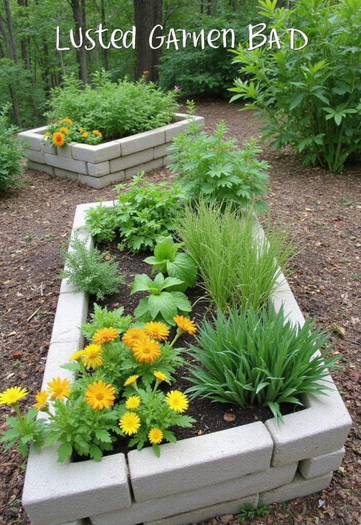 25 Simple Raised Garden Beds DIY Ideas for Beginners - 4. Cinder Block Beds