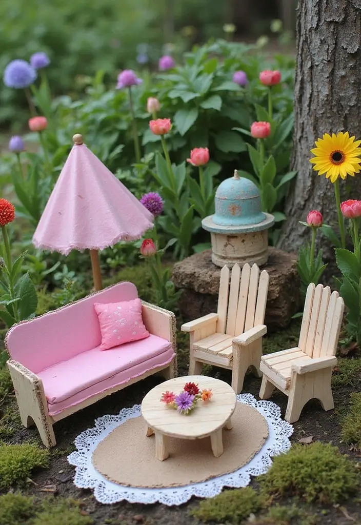 27 DIY Fairy Garden Ideas Homemade How to Make Enchanting Mini Worlds - 10. DIY Fairy Furniture