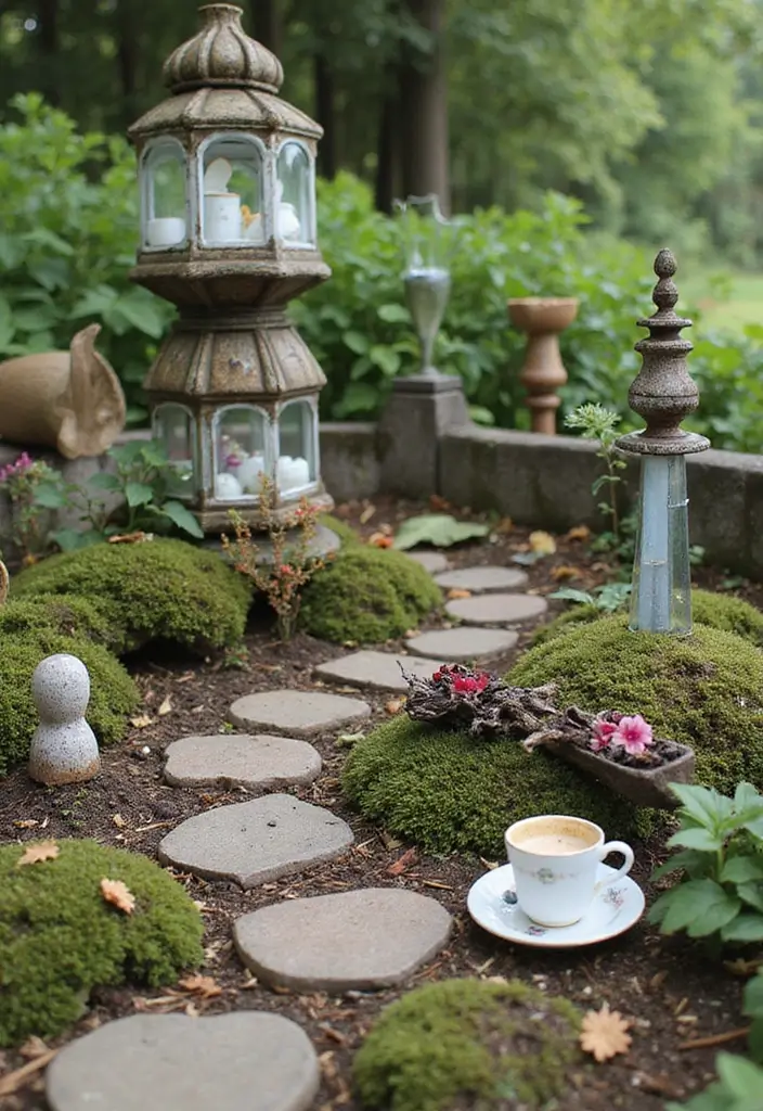 27 DIY Fairy Garden Ideas Homemade How to Make Enchanting Mini Worlds - 12. Upcycled Fairy Gardens