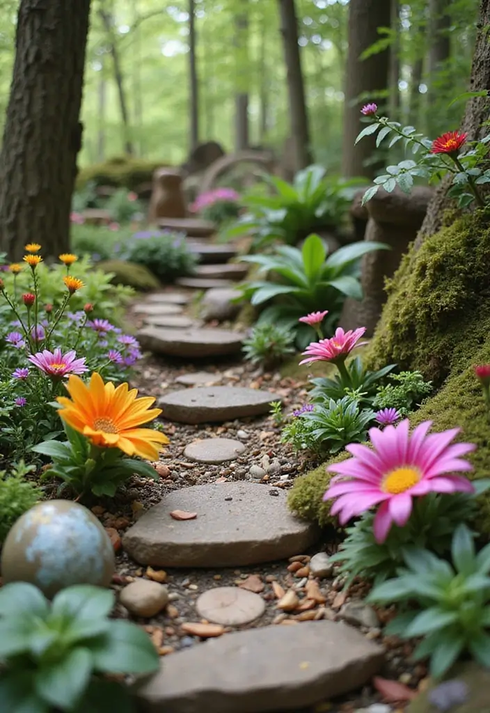 27 DIY Fairy Garden Ideas Homemade How to Make Enchanting Mini Worlds - 16. Whimsical Color Palettes