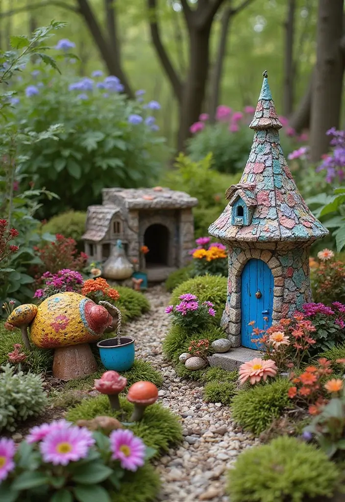 27 DIY Fairy Garden Ideas Homemade How to Make Enchanting Mini Worlds - 24. Artistic Fairy Gardens