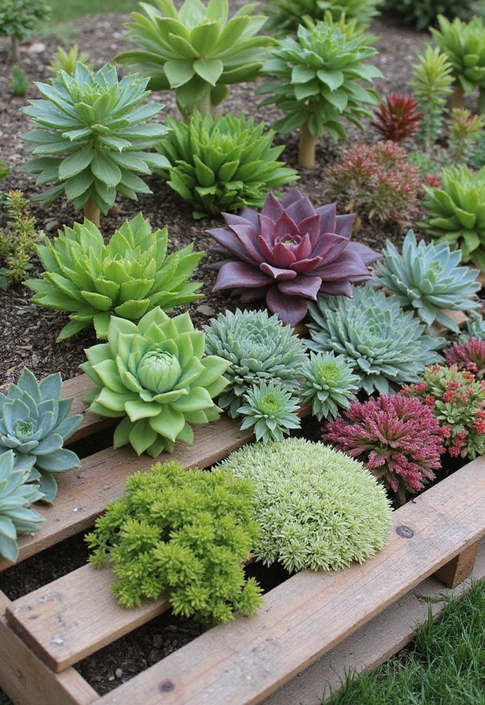 27 DIY Garden Edging Ideas Cheap Yet Stunning - 13. Succulent Wall Borders