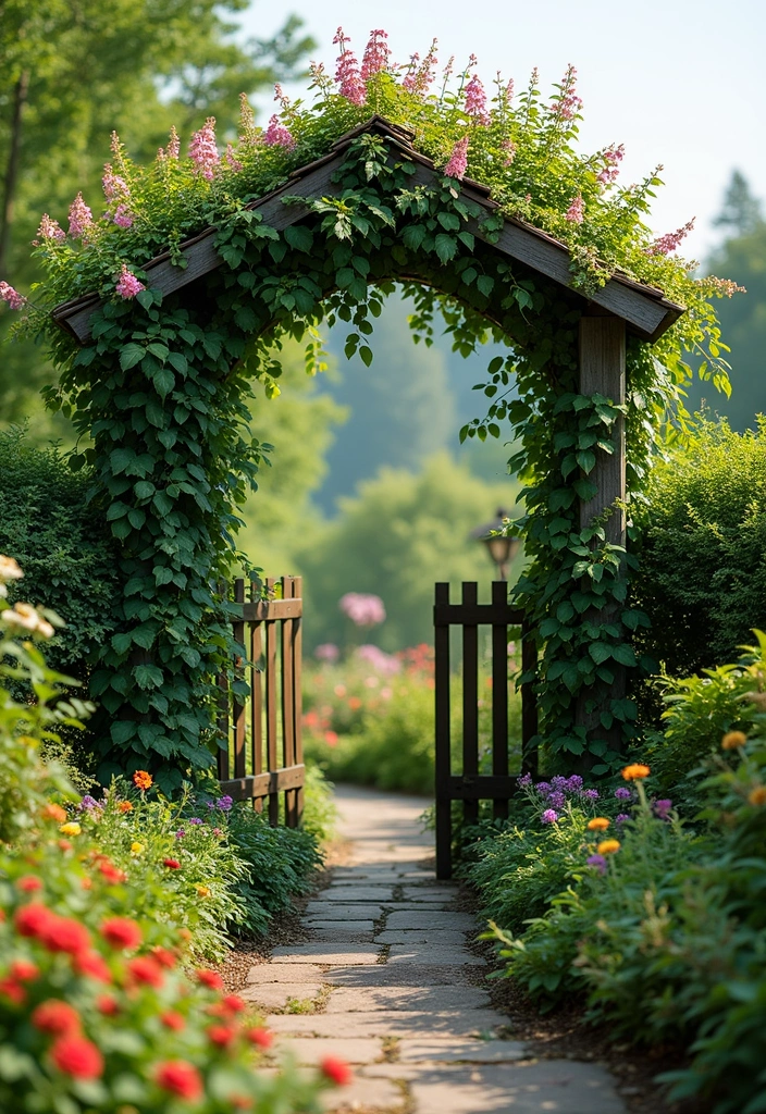 27 DIY Garden Gates Ideas for a Charming Entrance - 10. Garden Arbor Gate