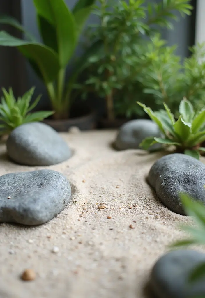 27 Easy DIY Garden Ideas for Small Yards and Patios - 15. Miniature Zen Garden