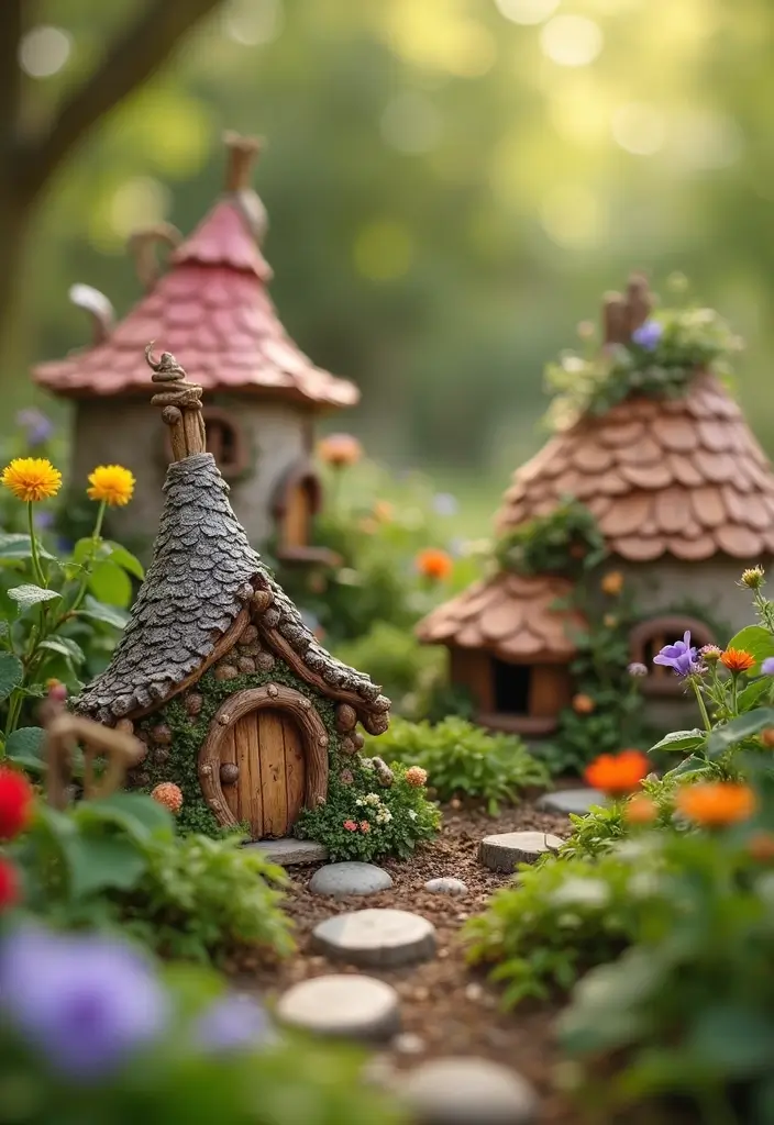 27 Easy DIY Garden Ideas for Small Yards and Patios - 18. Garden Fairy Houses