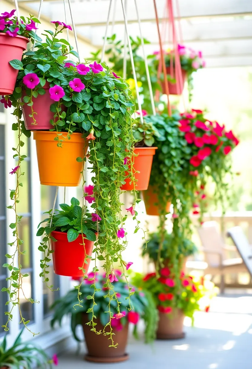 27 Easy DIY Garden Ideas for Small Yards and Patios - 2. Hanging Planters
