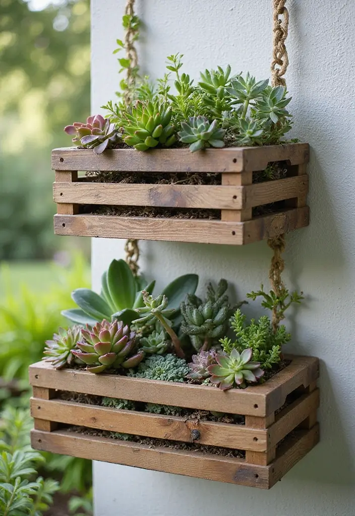 27 Garden Art DIY Easy Projects That Bring Life to Your Yard - 12. Unique Hanging Gardens