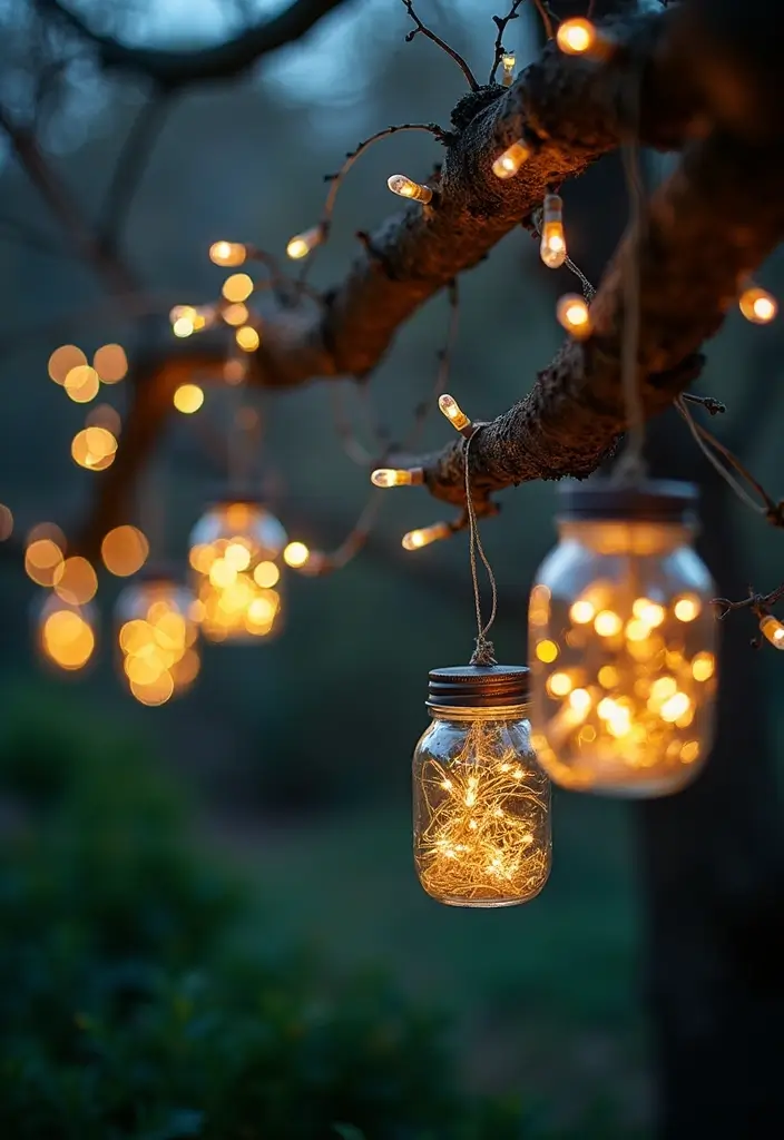 27 Garden DIY Decoration Ideas for Creative Homeowners - 2. Glass Jar Lanterns