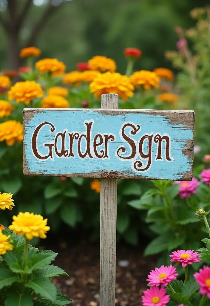 27 Garden DIY Decoration Ideas for Creative Homeowners - 25. DIY Garden Signage