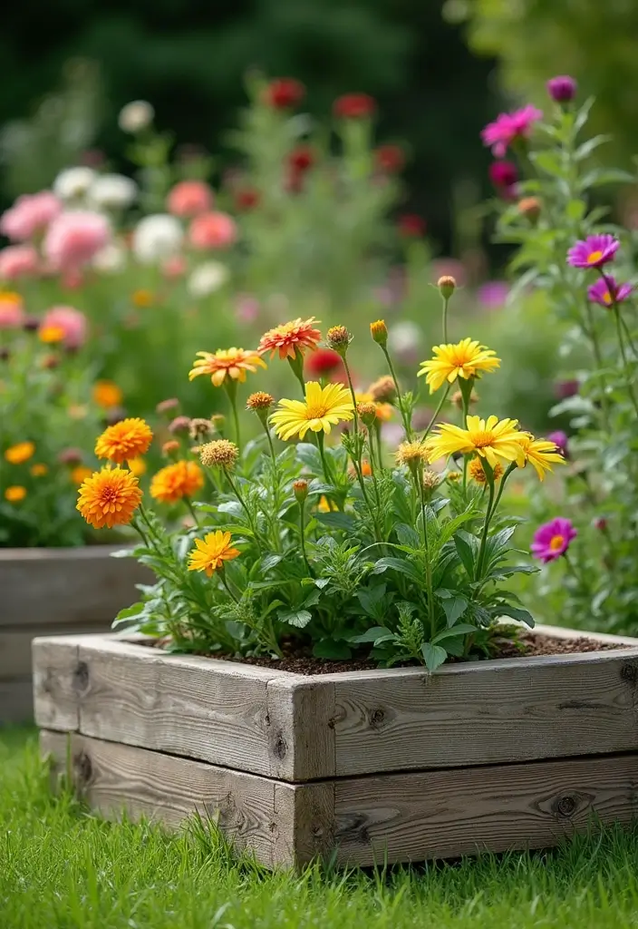 27 Garden Edges and Borders DIY Inspirations for Neat Landscapes - 1. Reclaimed Wood Borders