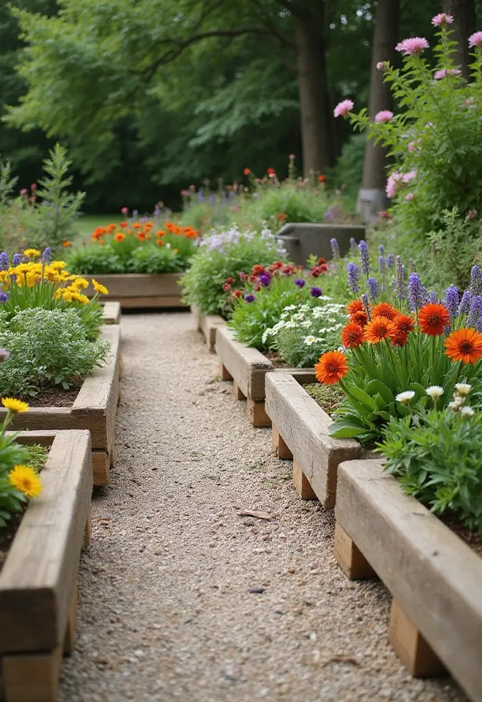 27 Garden Edges and Borders DIY Inspirations for Neat Landscapes - 8. Recycled Pallet Borders