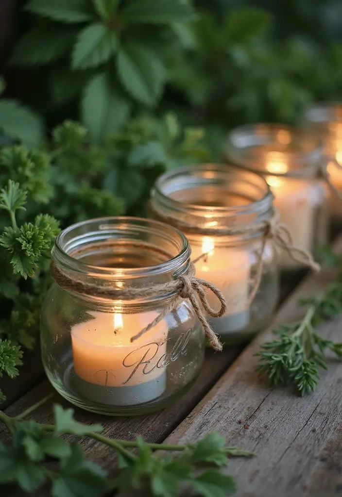 27 Garden Party Decorations DIY Ideas for Outdoor Celebrations - 1. Upcycled Mason Jar Lanterns
