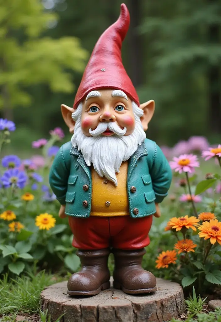 27 Garden Totems DIY Yard Art Projects You’ll Absolutely Love - 10. Garden Gnome Totem