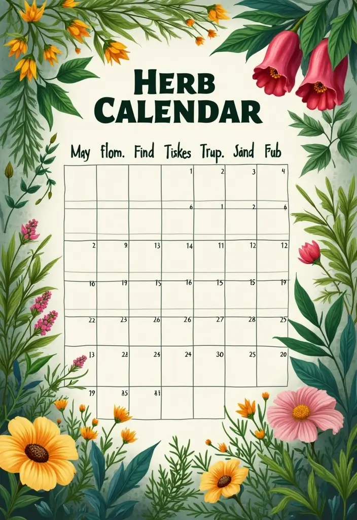 27 Indoor Herb Garden DIY Kitchens Full of Fresh Flavor - 25. Herb Garden Maintenance Schedule