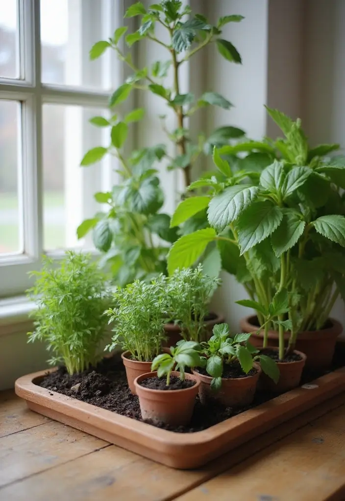 27 Indoor Herb Garden DIY Kitchens Full of Fresh Flavor - 7. Indoor Herb Garden Kits