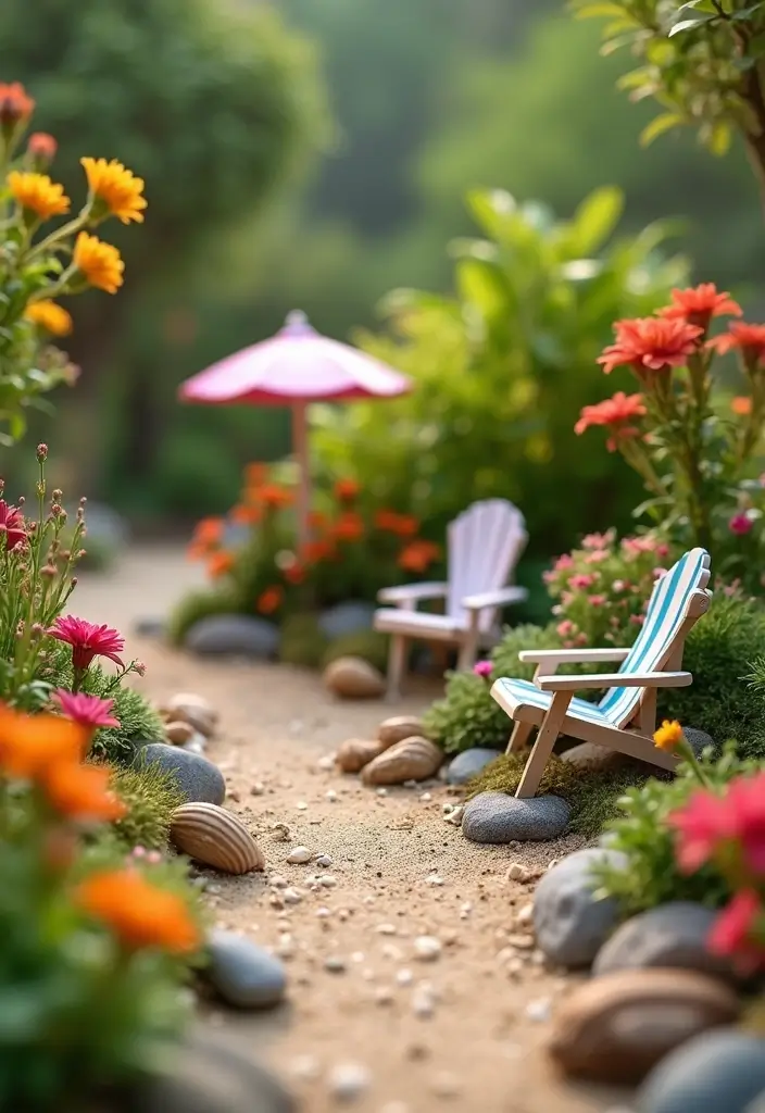27 Mini Fairy Garden DIY Ideas That Are Simply Adorable - 15. Fairy Garden with a Theme
