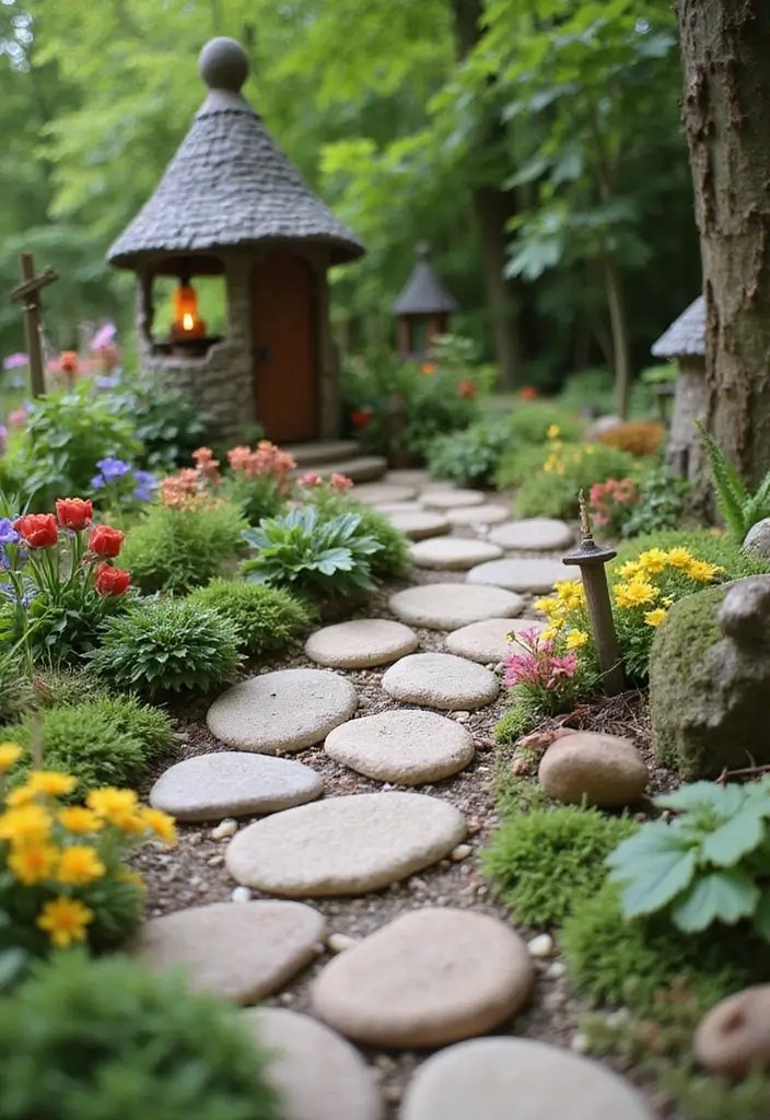 27 Mini Fairy Garden DIY Ideas That Are Simply Adorable - 2. Whimsical Fairy Pathway