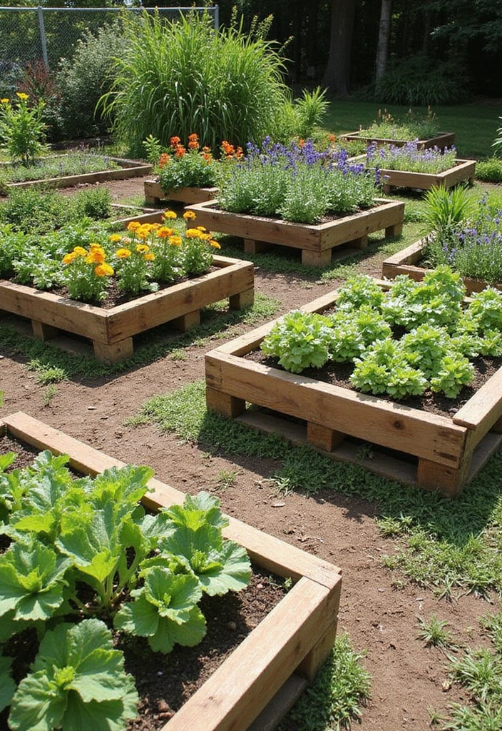 27 Pallet Raised Garden Bed DIY Projects You Can Try This Weekend - 2. Tiered Pallet Raised Bed