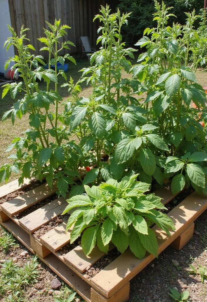27 Pallet Raised Garden Bed DIY Projects You Can Try This Weekend - 26. Pallet Pizza Garden