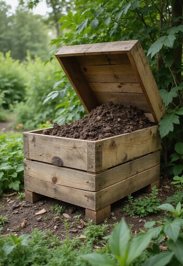 27 Pallet Raised Garden Bed DIY Projects You Can Try This Weekend - 8. Pallet Compost Bin