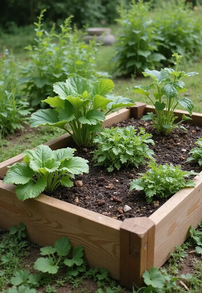 27 Raised Garden Bed DIY Ideas for Every Skill Level - 17. Built-in Compost Bin