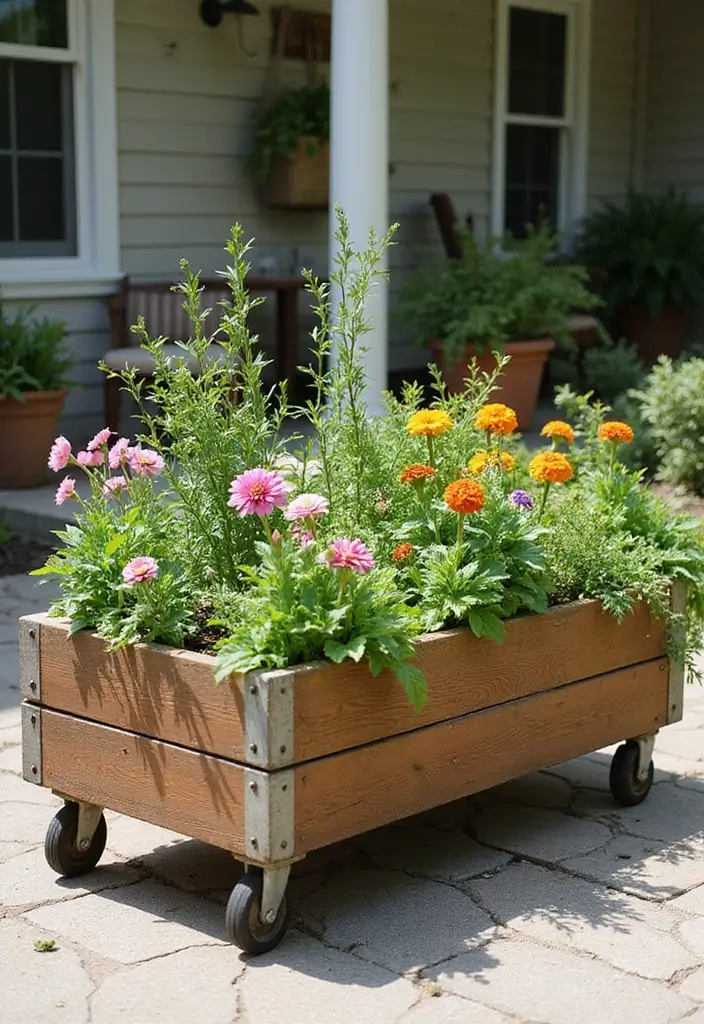 27 Raised Garden Bed DIY Ideas for Every Skill Level - 19. Portable Raised Bed