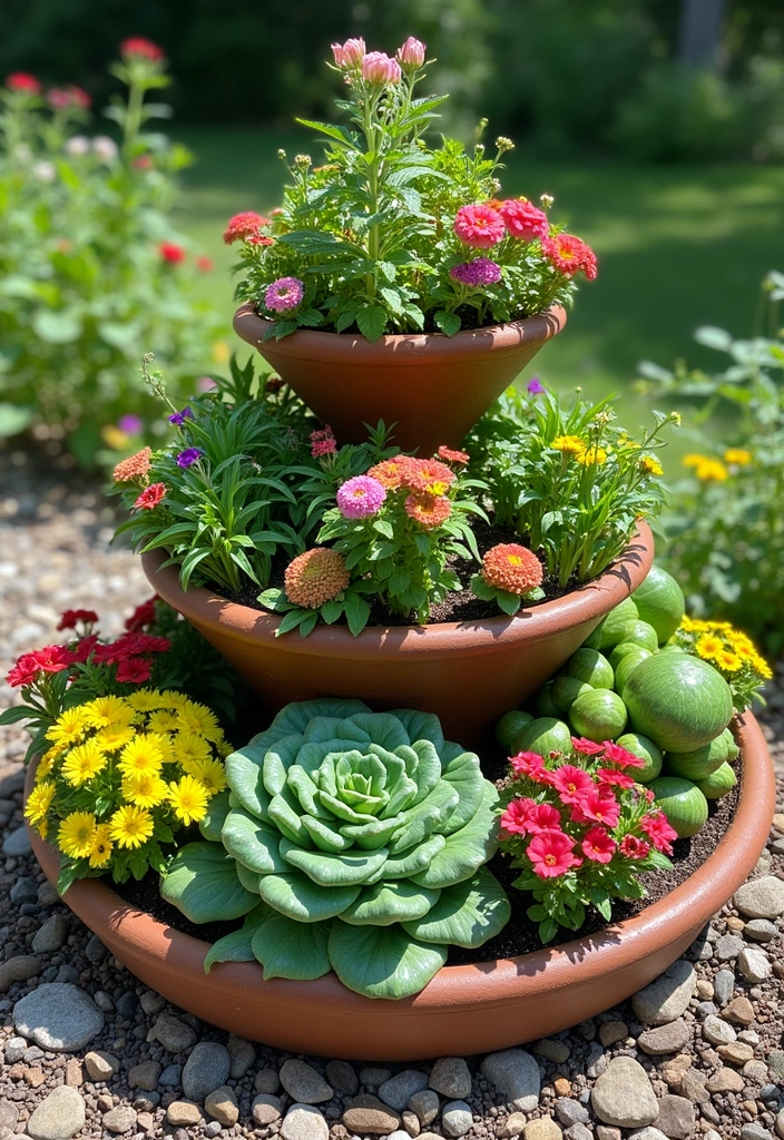 27 Raised Garden Bed DIY Ideas for Every Skill Level - 3. Tiered Garden Bed