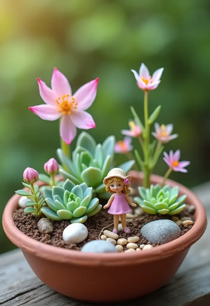 28 DIY Fairy Garden Ideas: Homemade Designs for Every Season - 1. Spring Bloom Fairy Garden