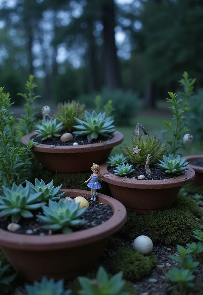 28 DIY Fairy Garden Ideas: Homemade Designs for Every Season - 14. Dreamy Night Sky