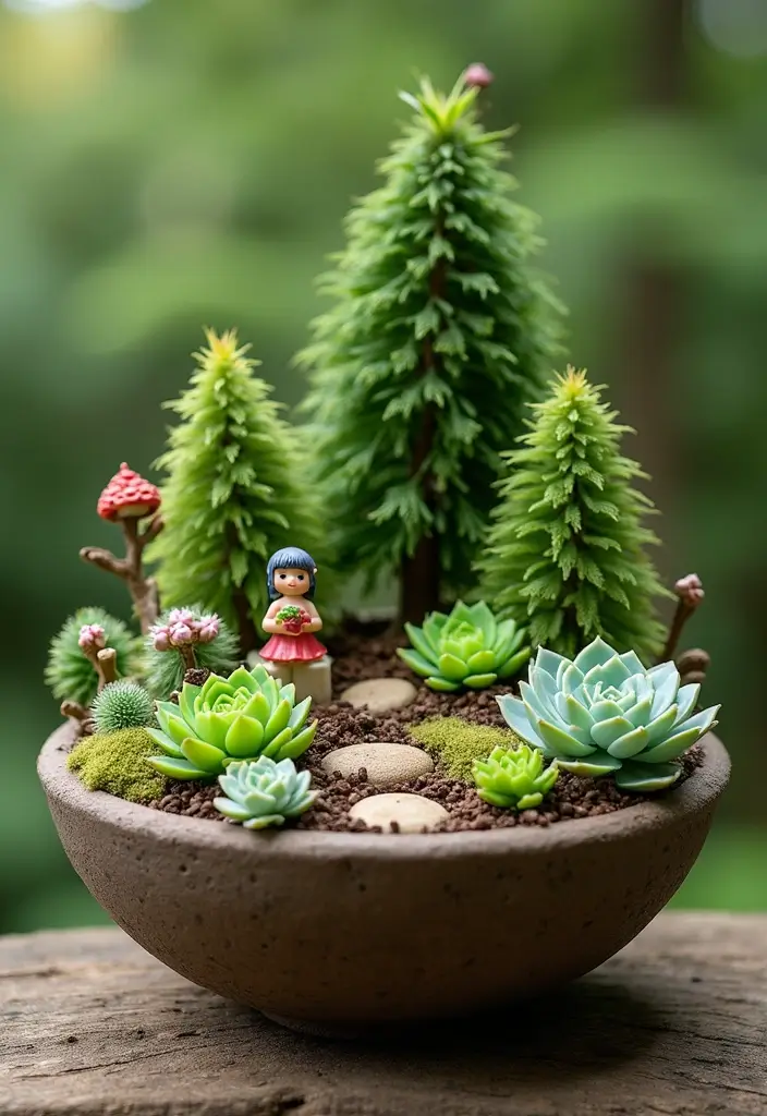 28 DIY Fairy Garden Ideas: Homemade Designs for Every Season - 20. Tiny Fairy Forest